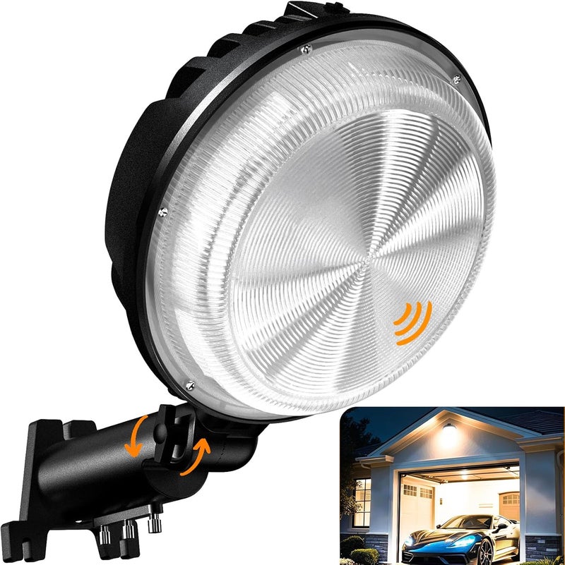 MOONTIP 150W 20000LM Dusk to Dawn Outdoor Lighting, LED Barn Lights Outdoor with 150° Adjustable Photocell Pole Light 6500K Flood Light, IP66 Waterproof Area Street Light for Garage Warehouse Yard - Image 1